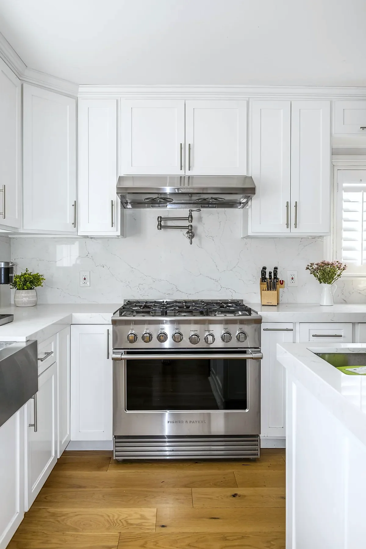 Completed kitchen in the Reyes residence renovation